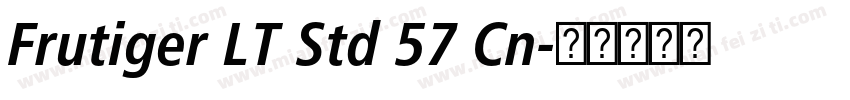 Frutiger LT Std 57 Cn字体转换